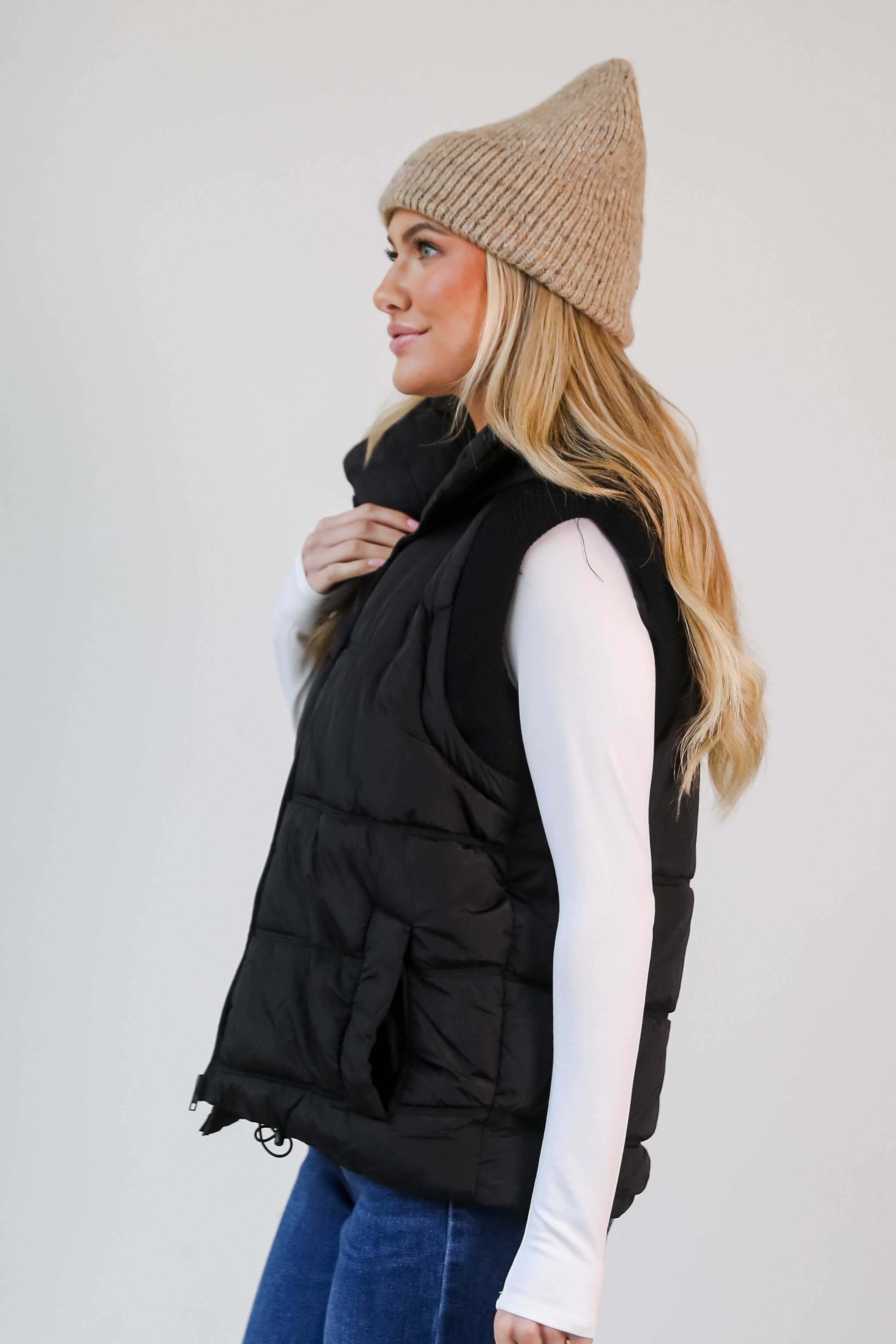 FINAL SALE - Mountainside Moments Hooded Puffer Vest