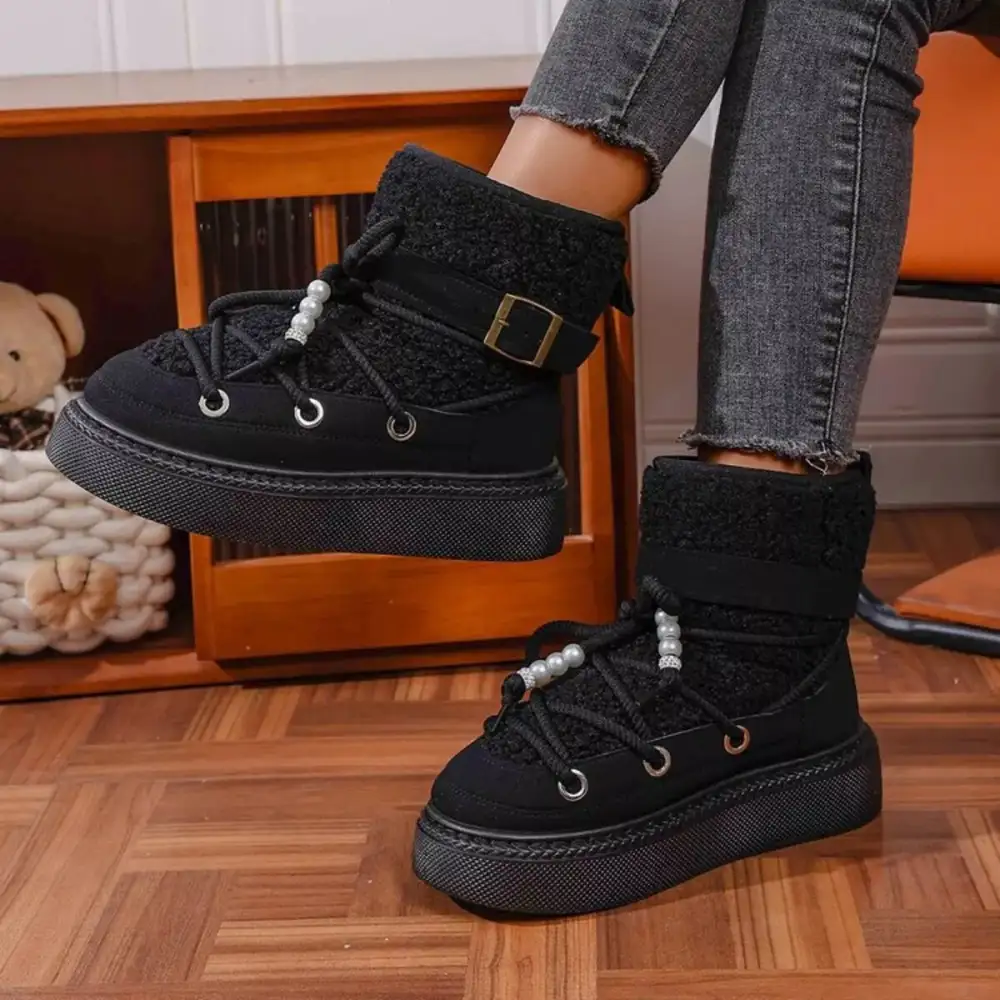 Classic Lace-Up Platform Boots