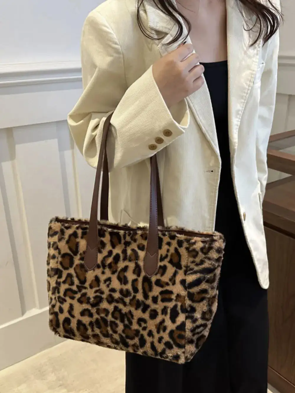 Leopard Print Tote Bag