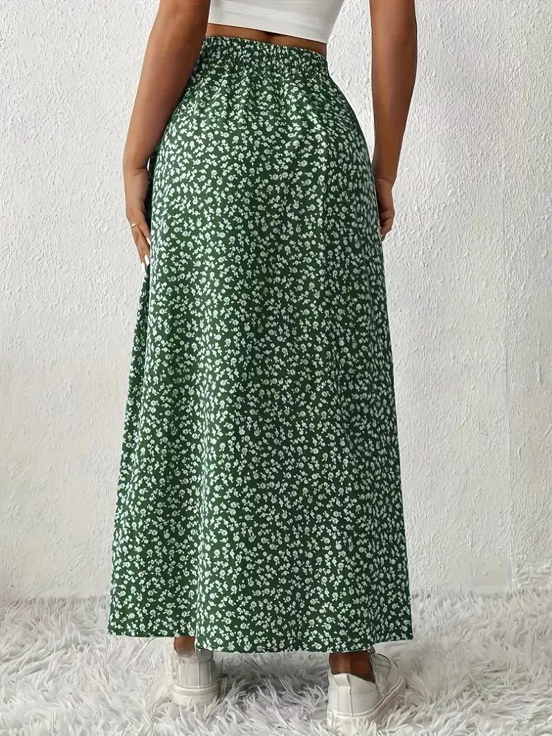 Slit Printed Ease So Skirt