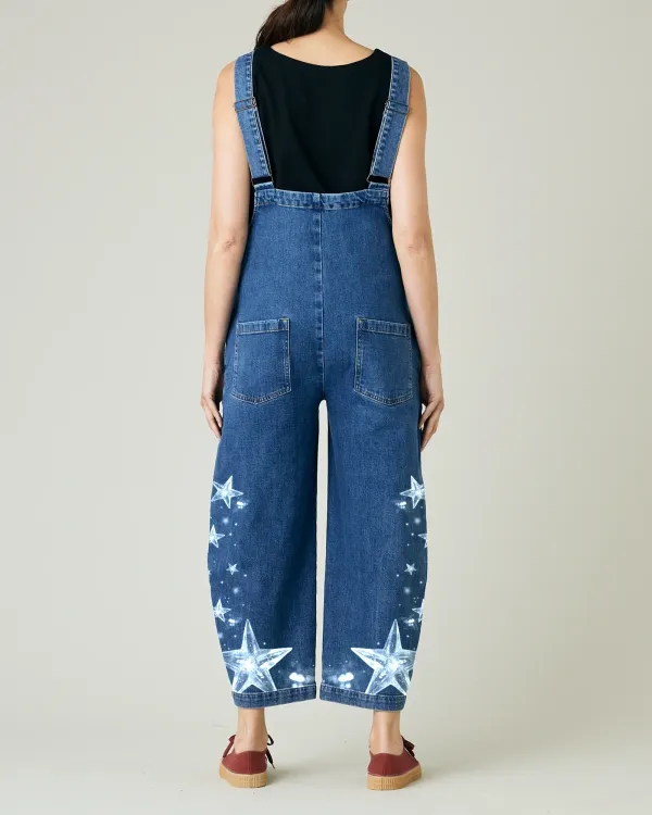 MID BLUE DENIM JUMPSUIT