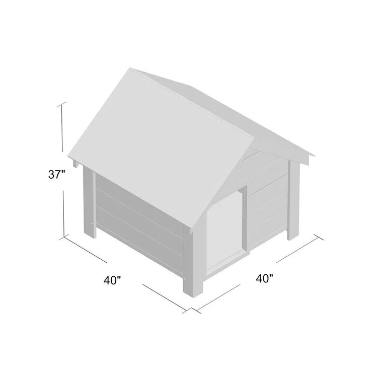 Heitzman Natural Wood Dog House