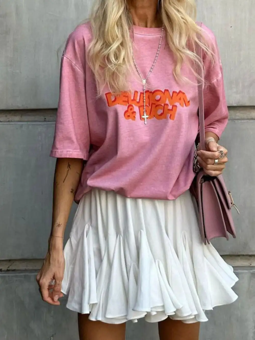 Ruffle Elastic Skirt