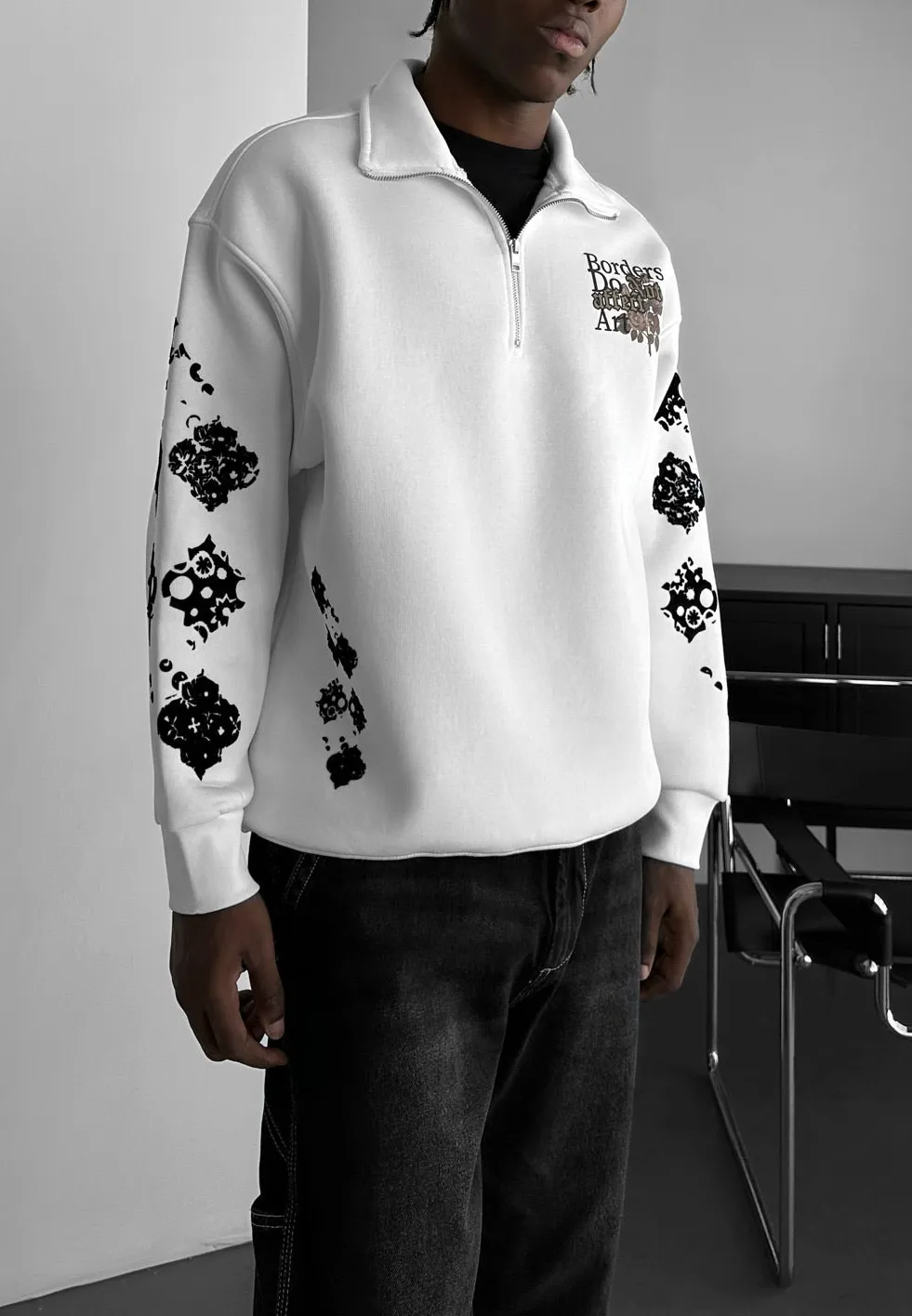 Weekend Relaxed Zip Front Sweatshirt
