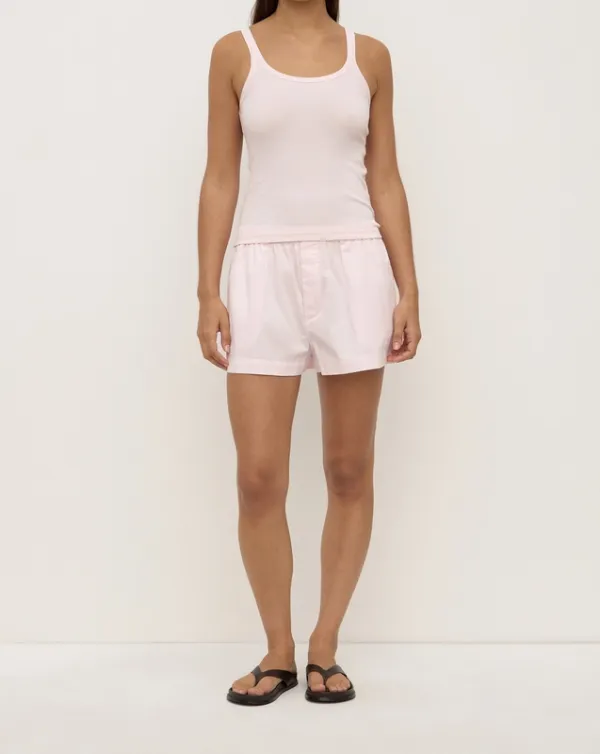 Blossom Ribbed Scoop-Neck Tank