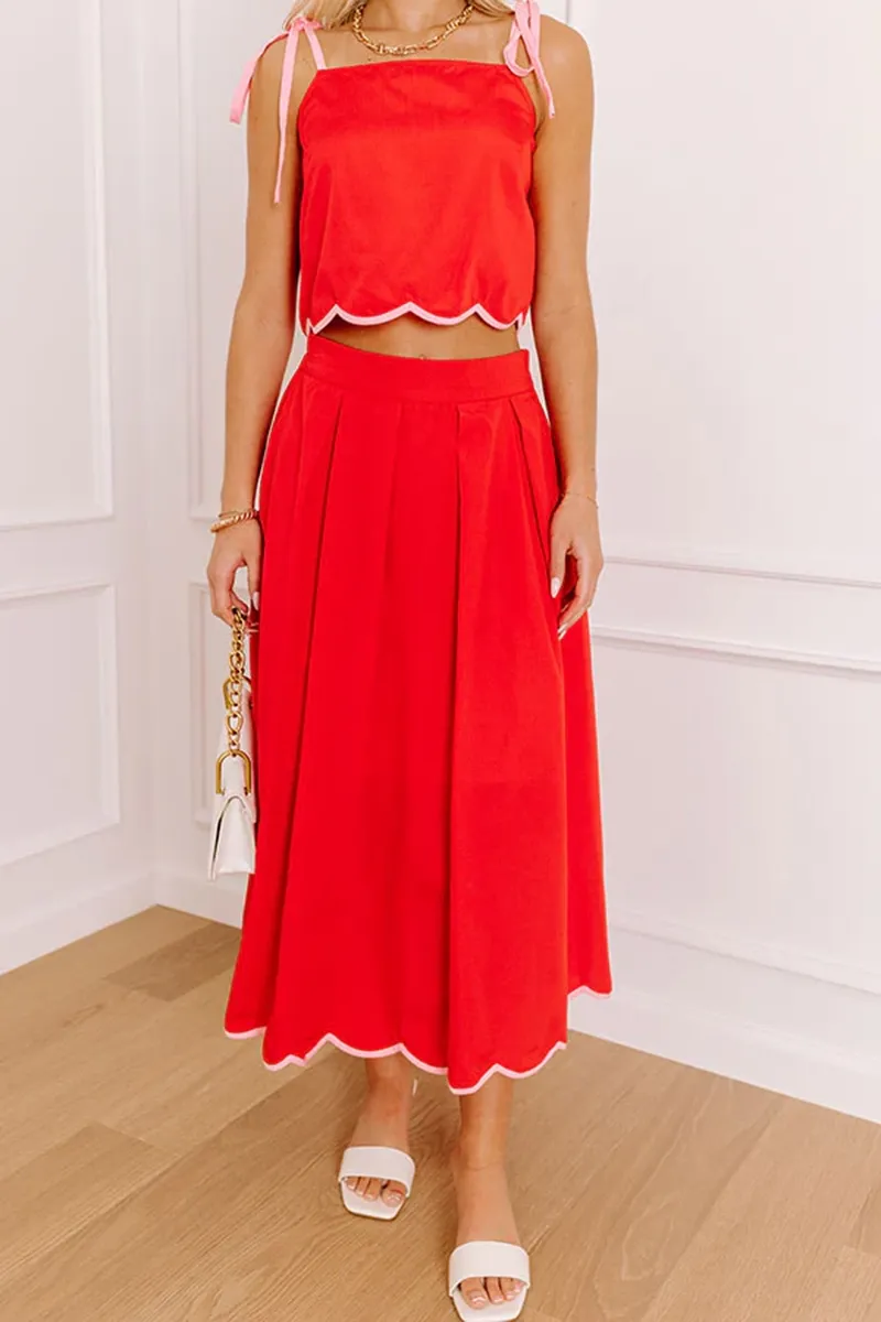 Loose Simple And Elegant Half-Length Skirt