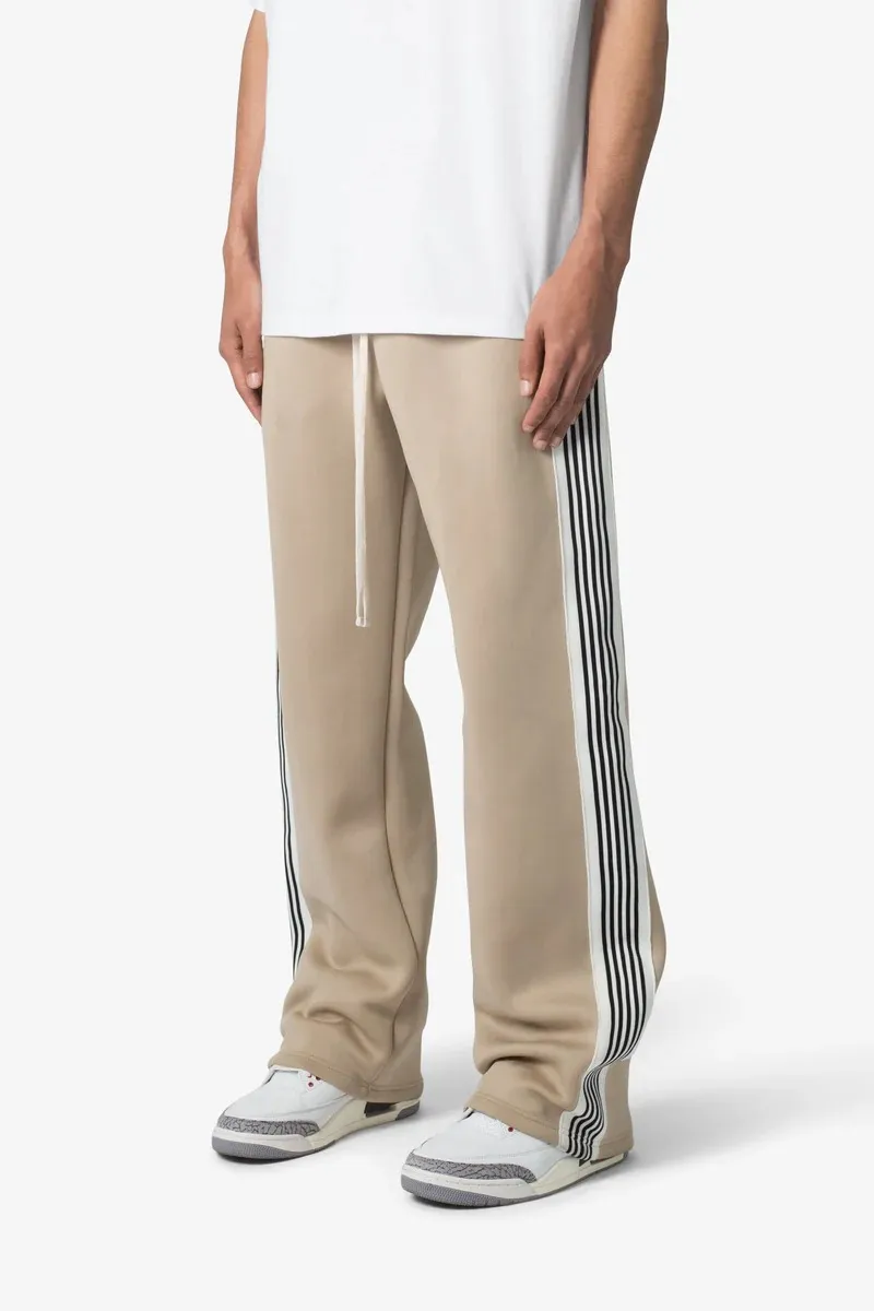 KHAKI STRIPE ACCENTED SWEATPANTS