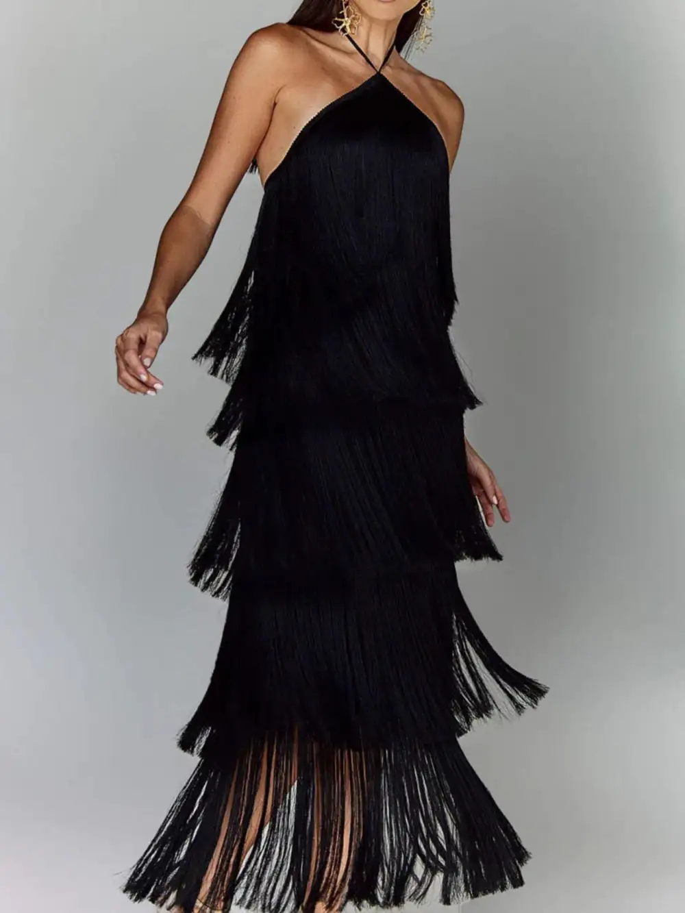 Fringe Maxi Dress