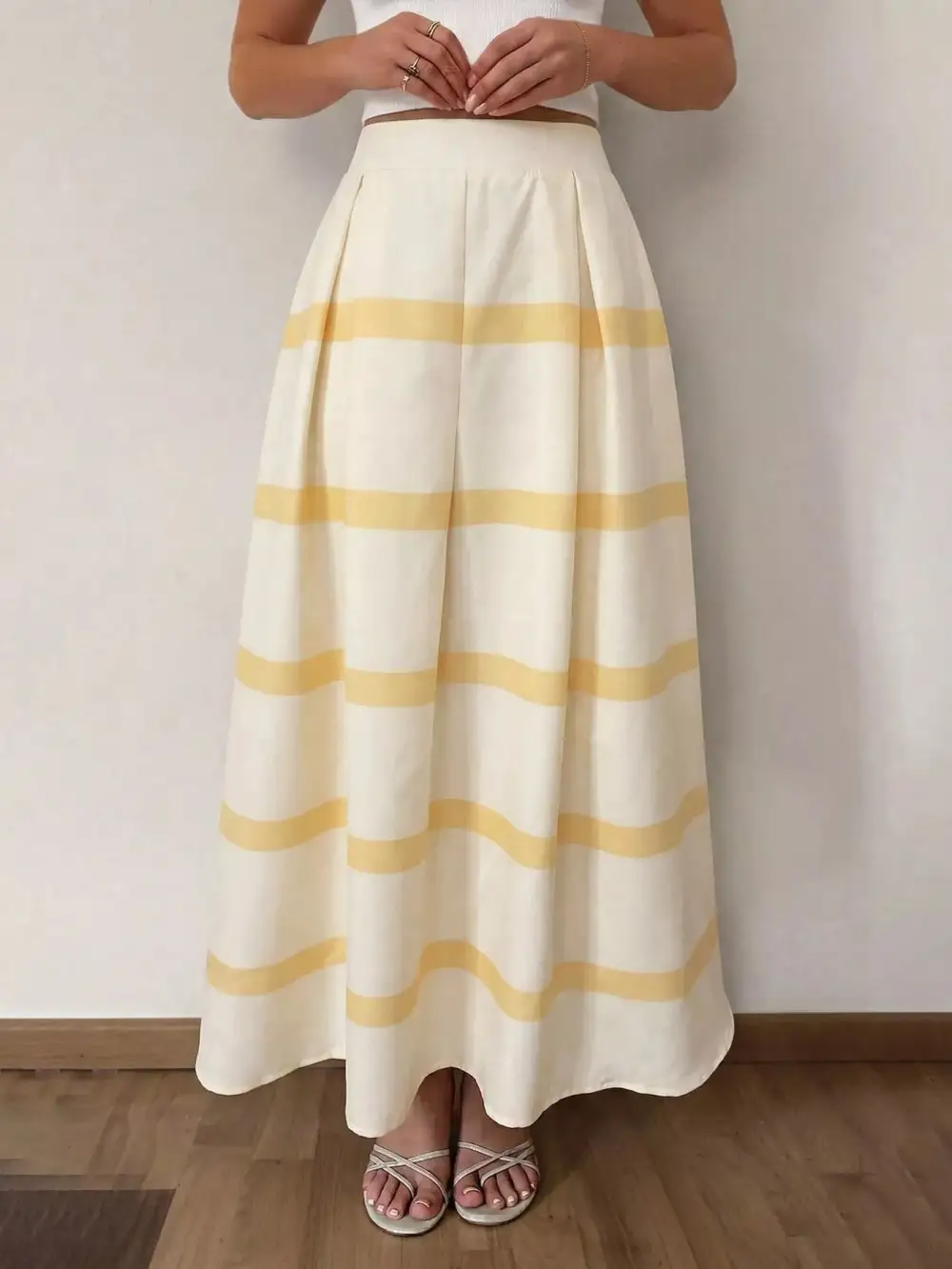 Striped Ed Maxi Skirt