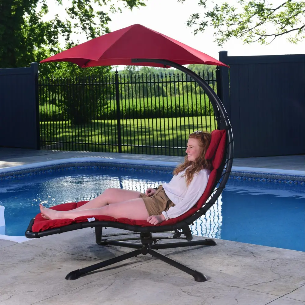 ⚡Clearance Sale⚡✨360 Degree Hammock Chair with Umbrella and Cushion✨