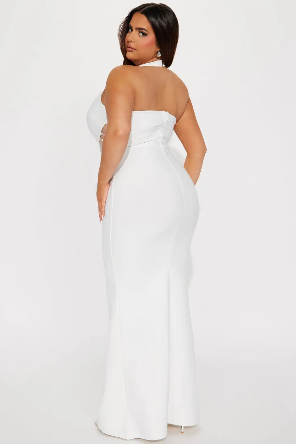 Carmen Bandage Maxi Dress - White