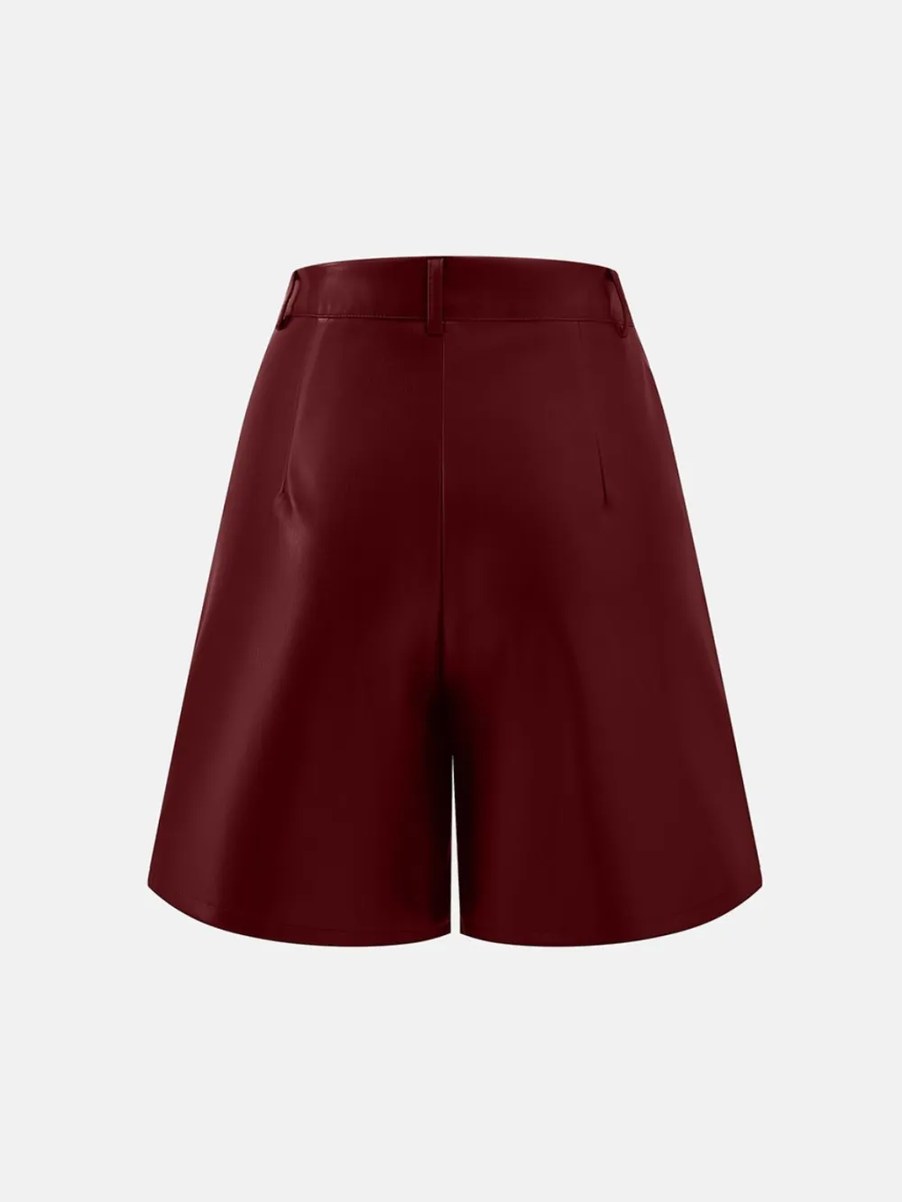 Leather High Rise Shorts