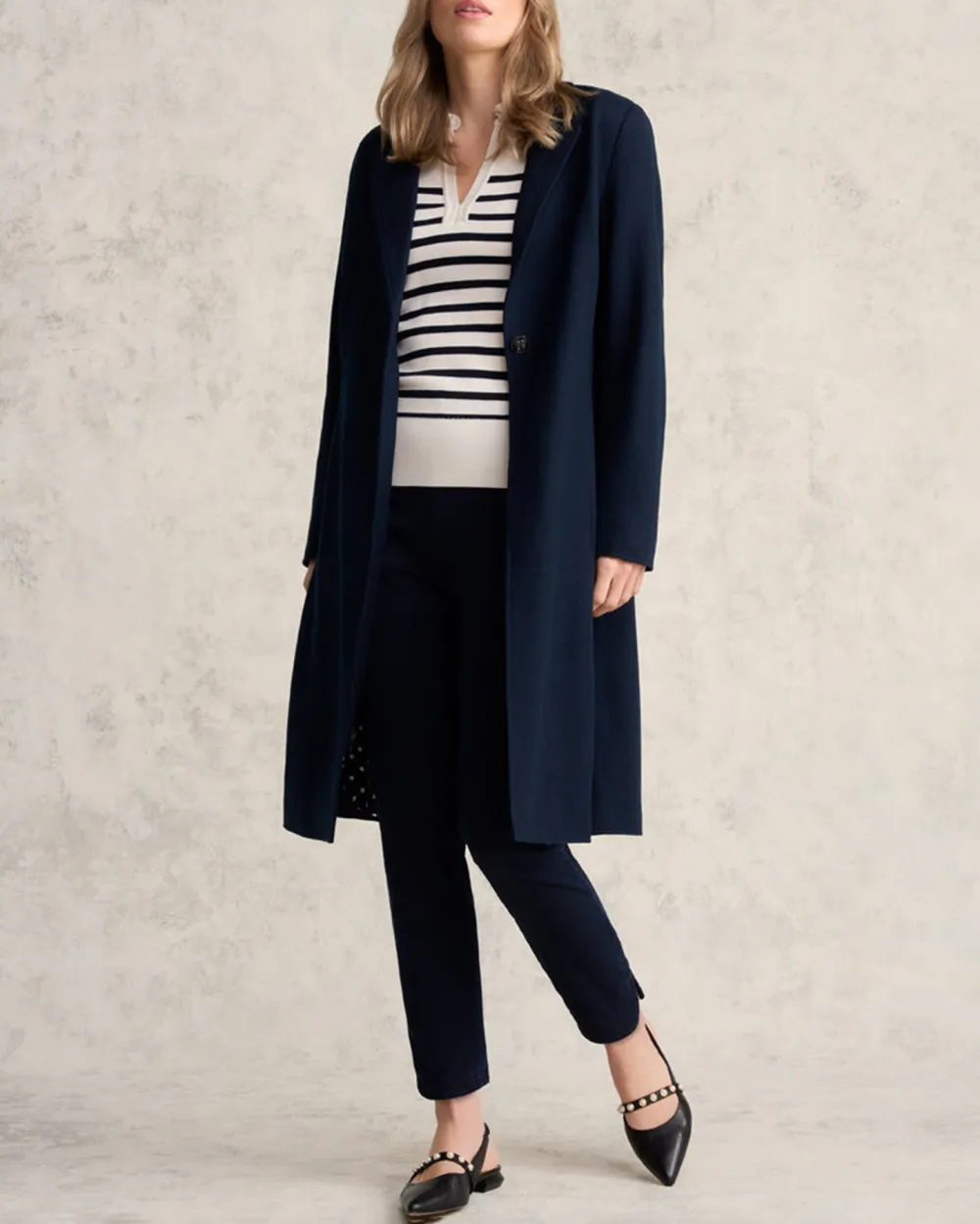 Wool Slight Stretch Coatigan