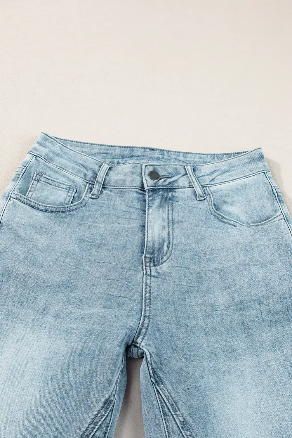 Acid Wash Extra Wide Leg High Waist Long Jeans