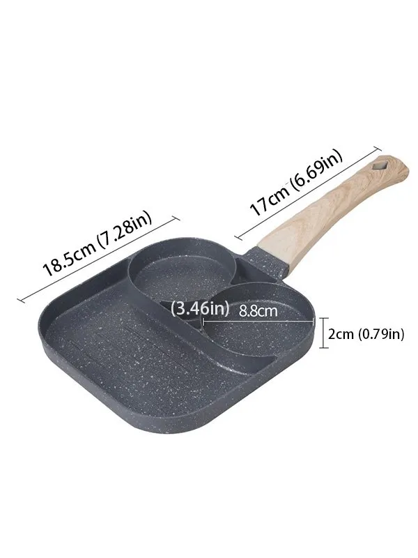 Medical Stone Home Four-hole Fried Egg Artifact Steak Non-stick Frying Pan