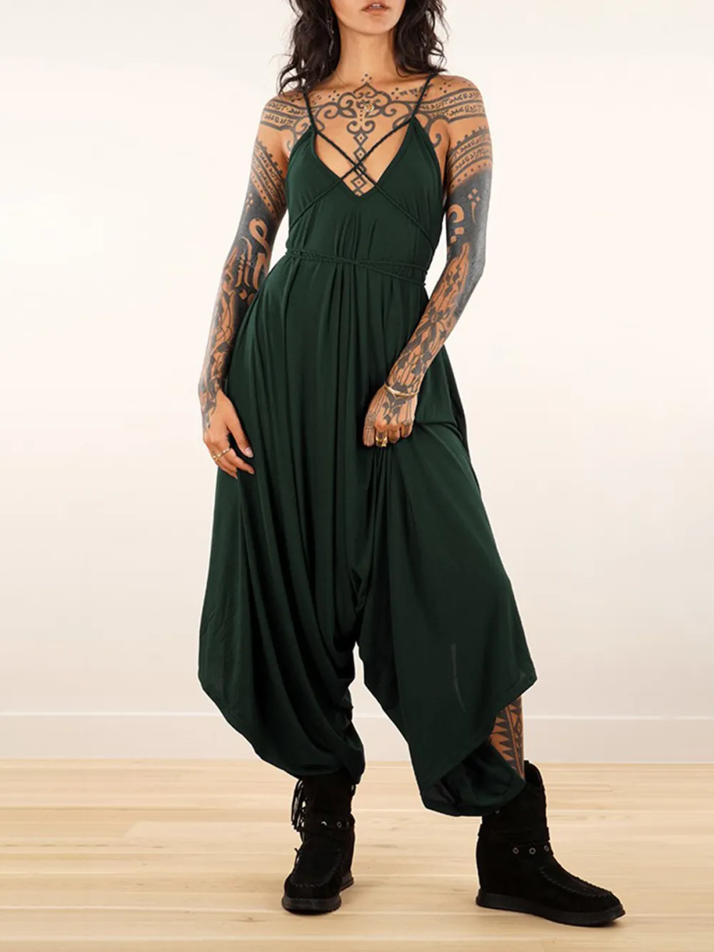 Loose And Reversible Strappy Jumpsuit