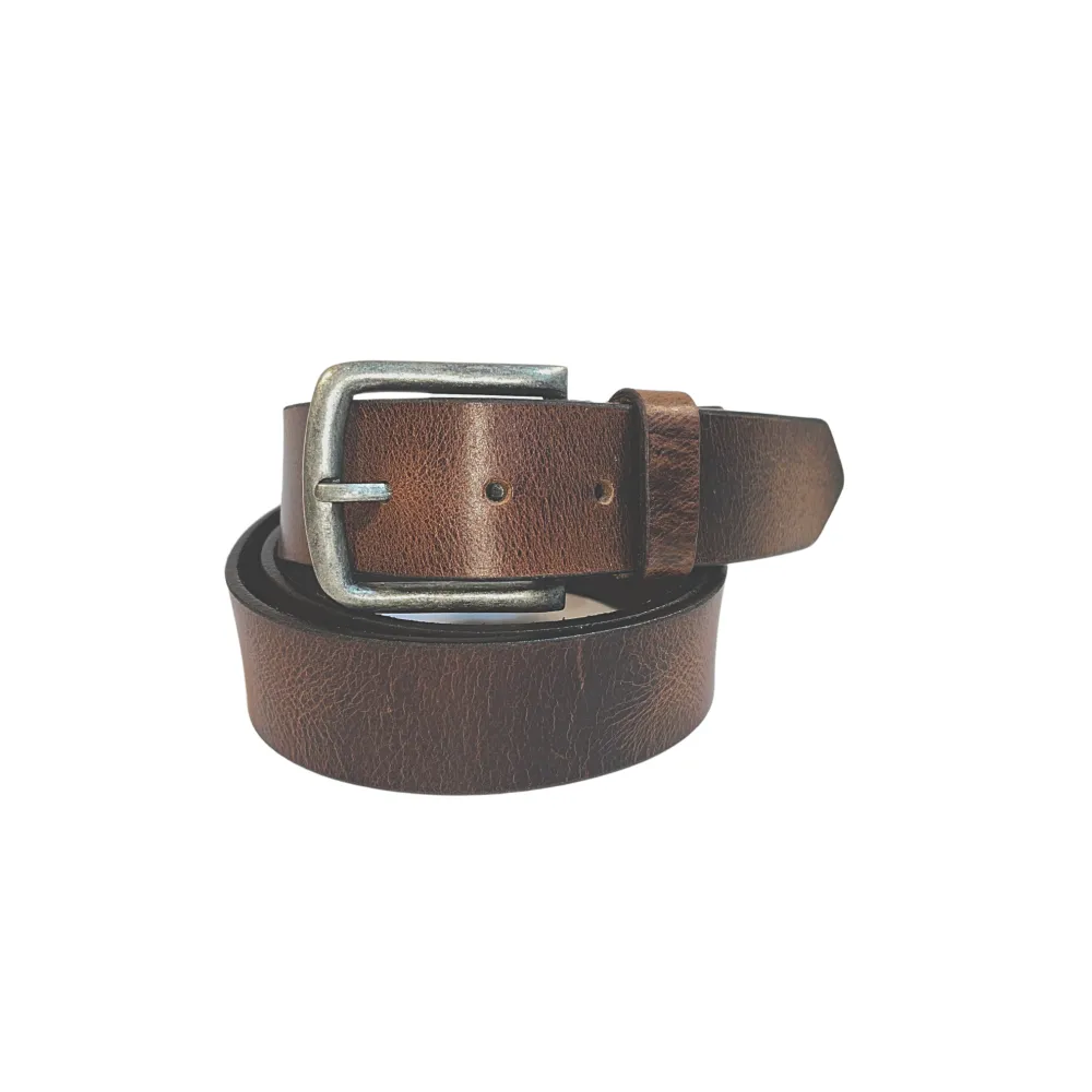 Artisan Buckle Casual Leather Belt
