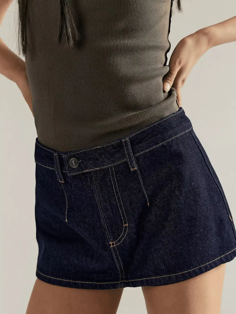 Mini Denim Skort