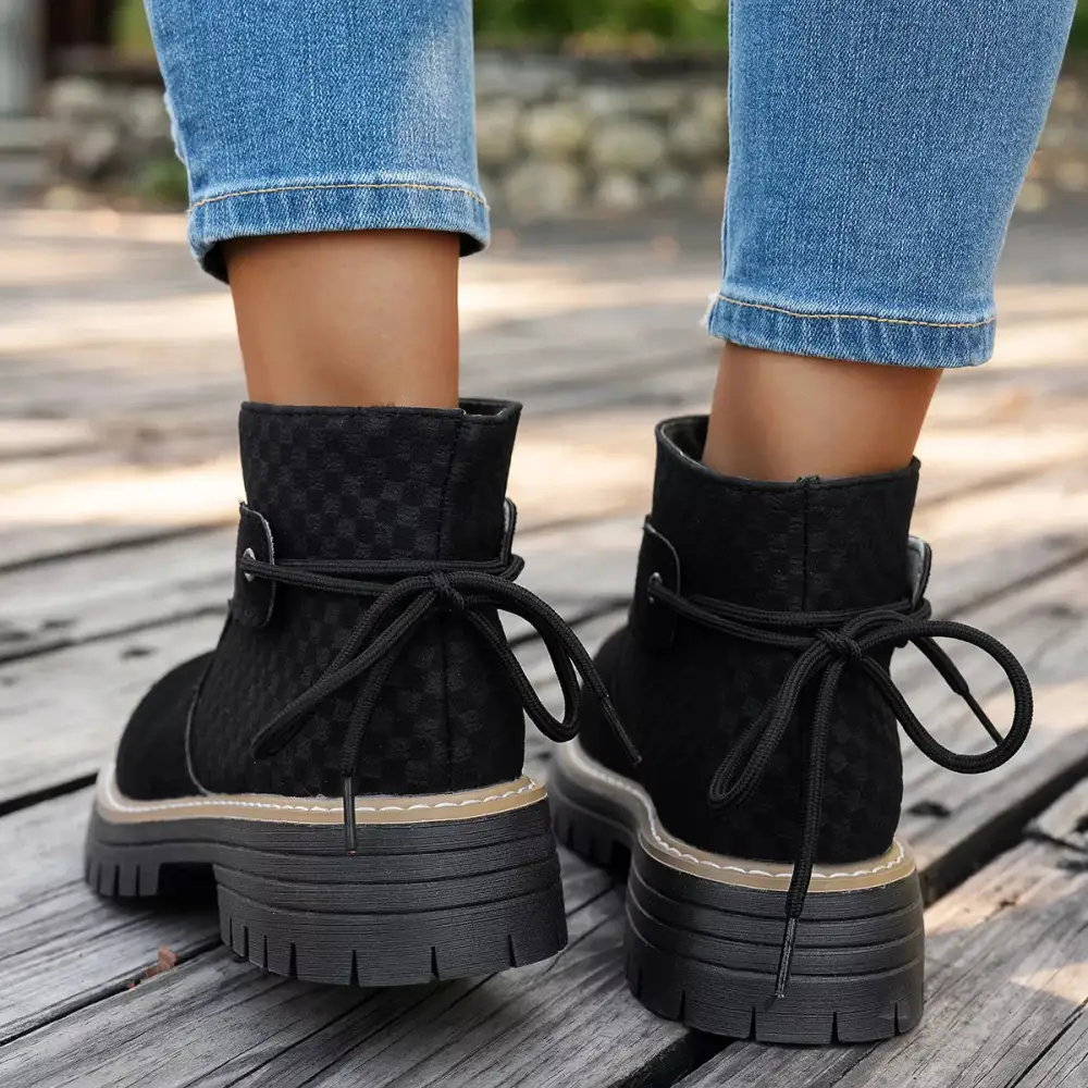 Refined Block Heel Ankle Boots