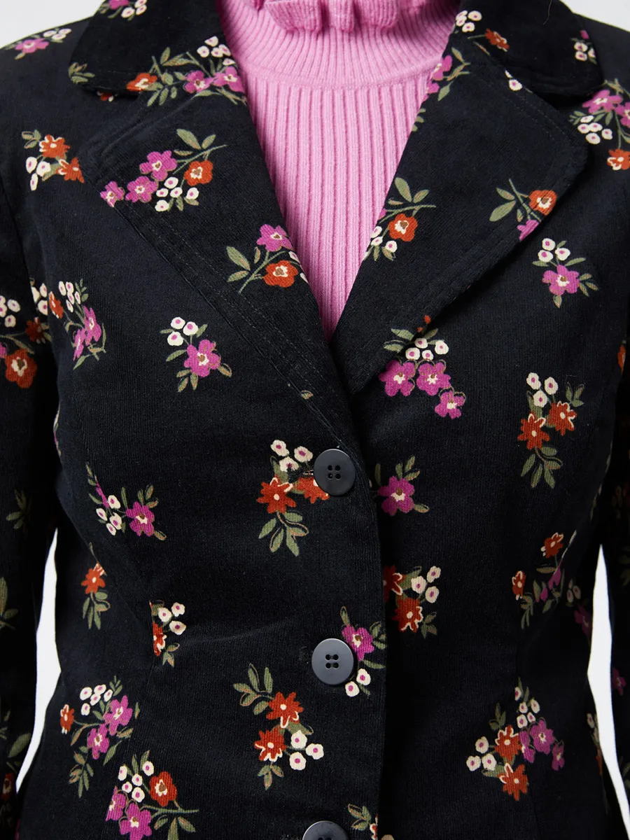 Women's floral casual jacket