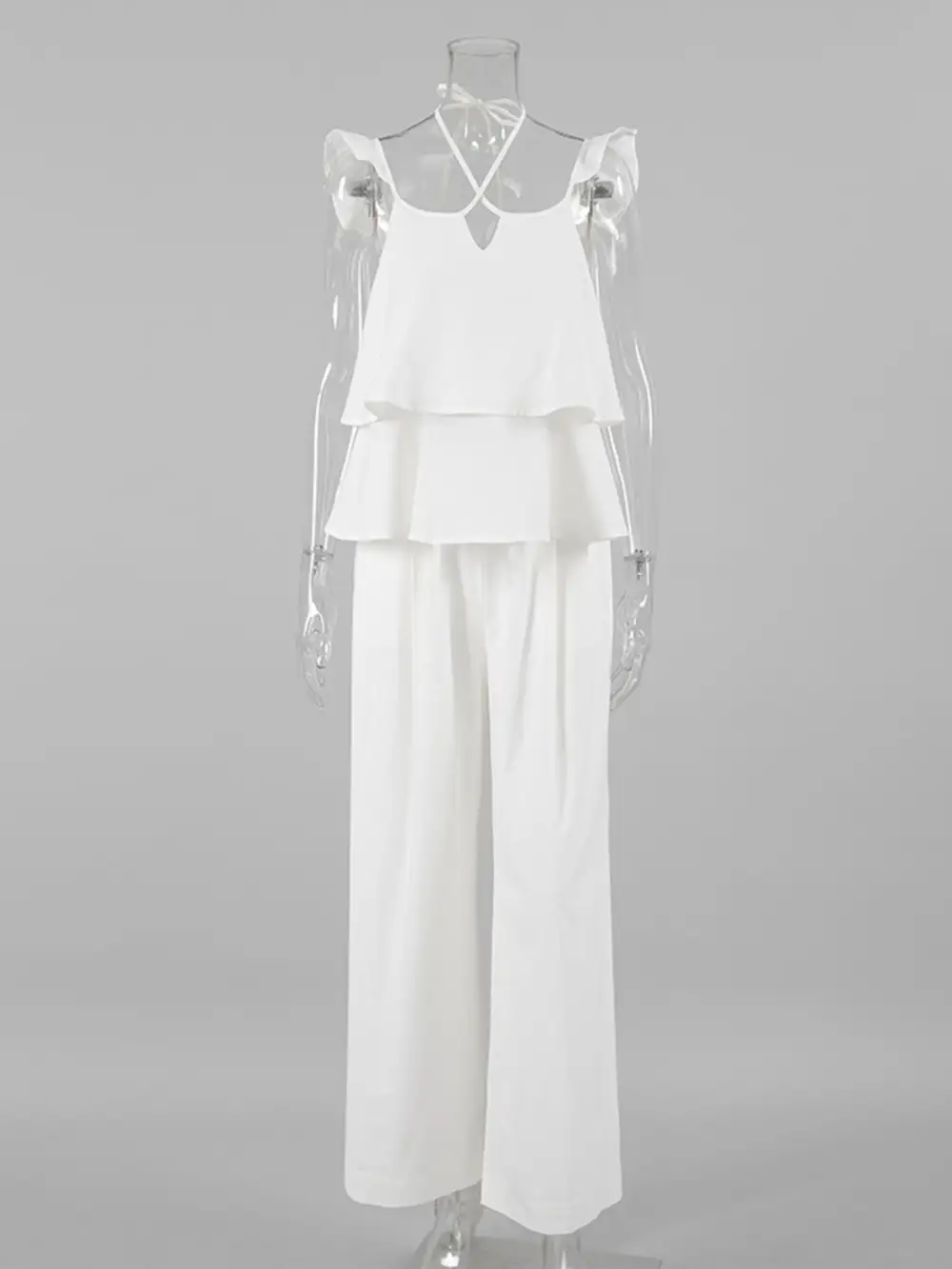 Ruffle Layered Jumpsuit