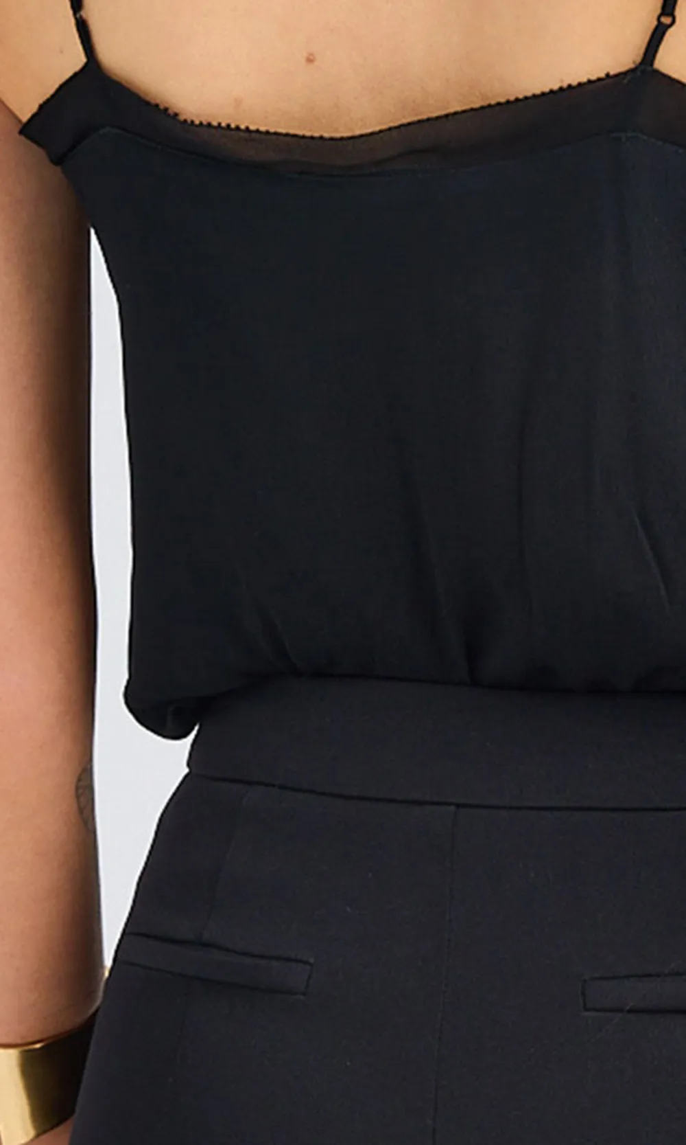 Pure Black Tight Tank Top