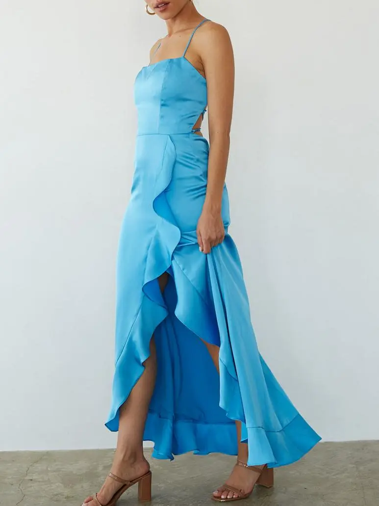 Floral Ruffle Maxi Dress