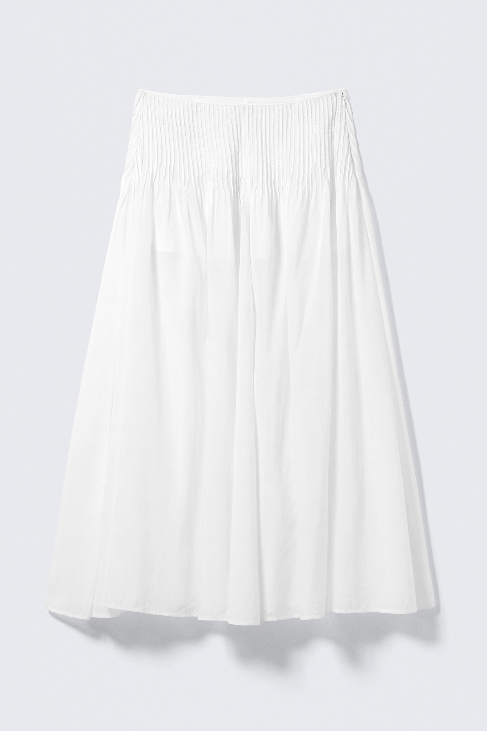 Pleated Mid Waist Skirt