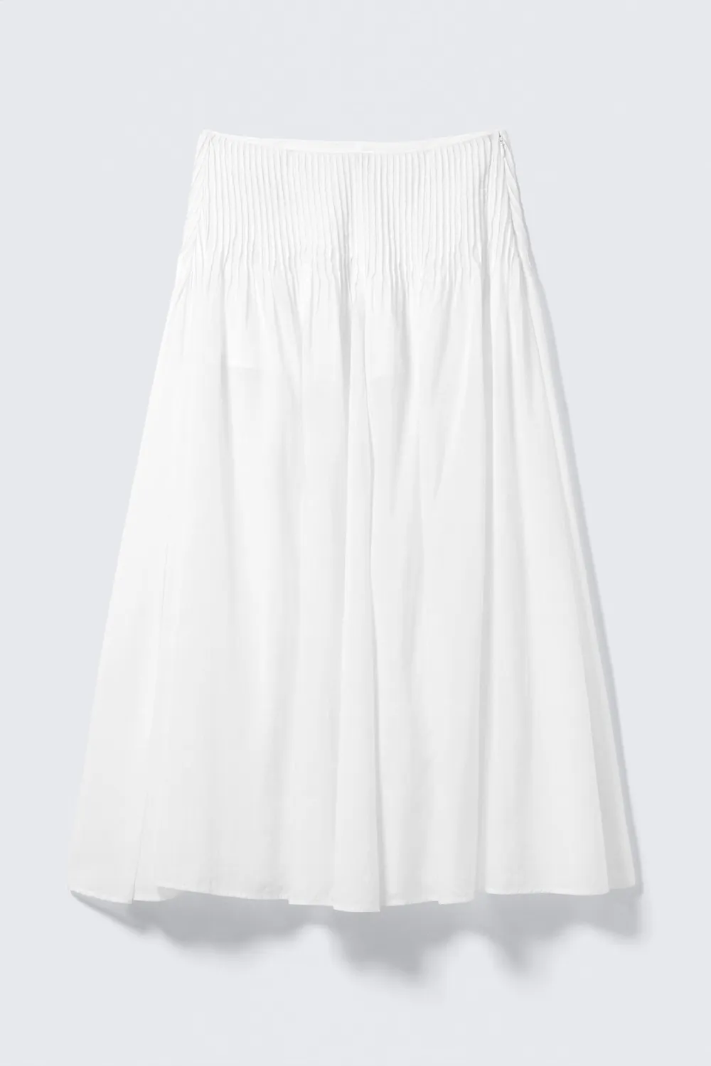 Pleated Detail Maxi Skirt