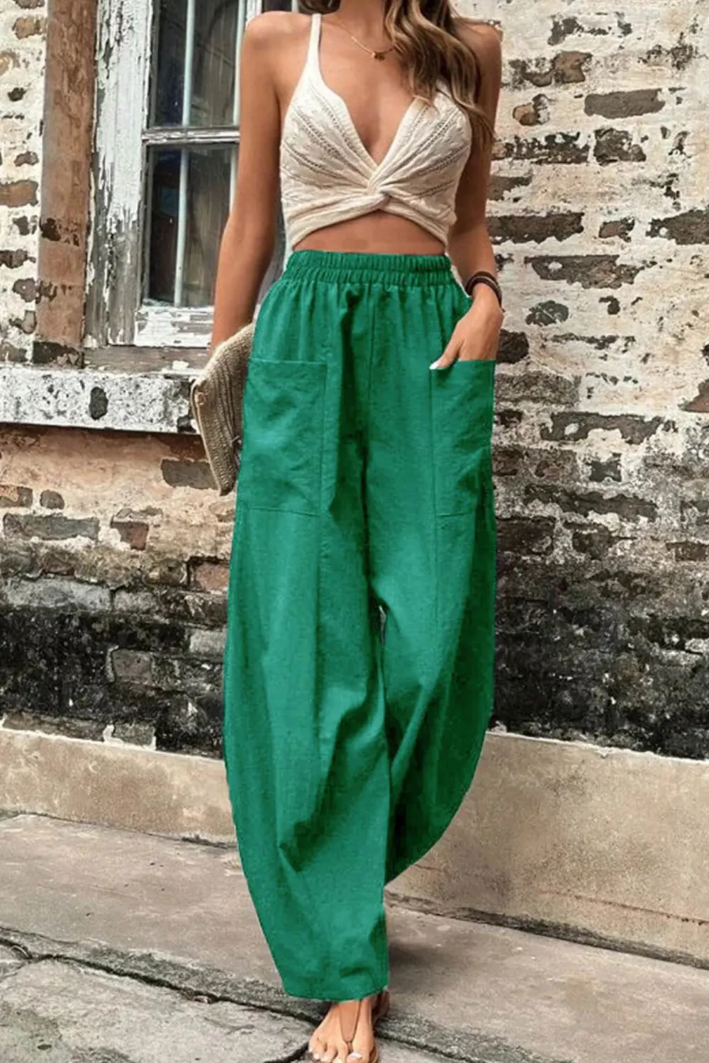 Pocketed Harem Everyday Pants