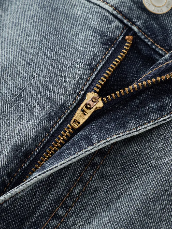 Men's Wide-leg Laidback Denim Pants