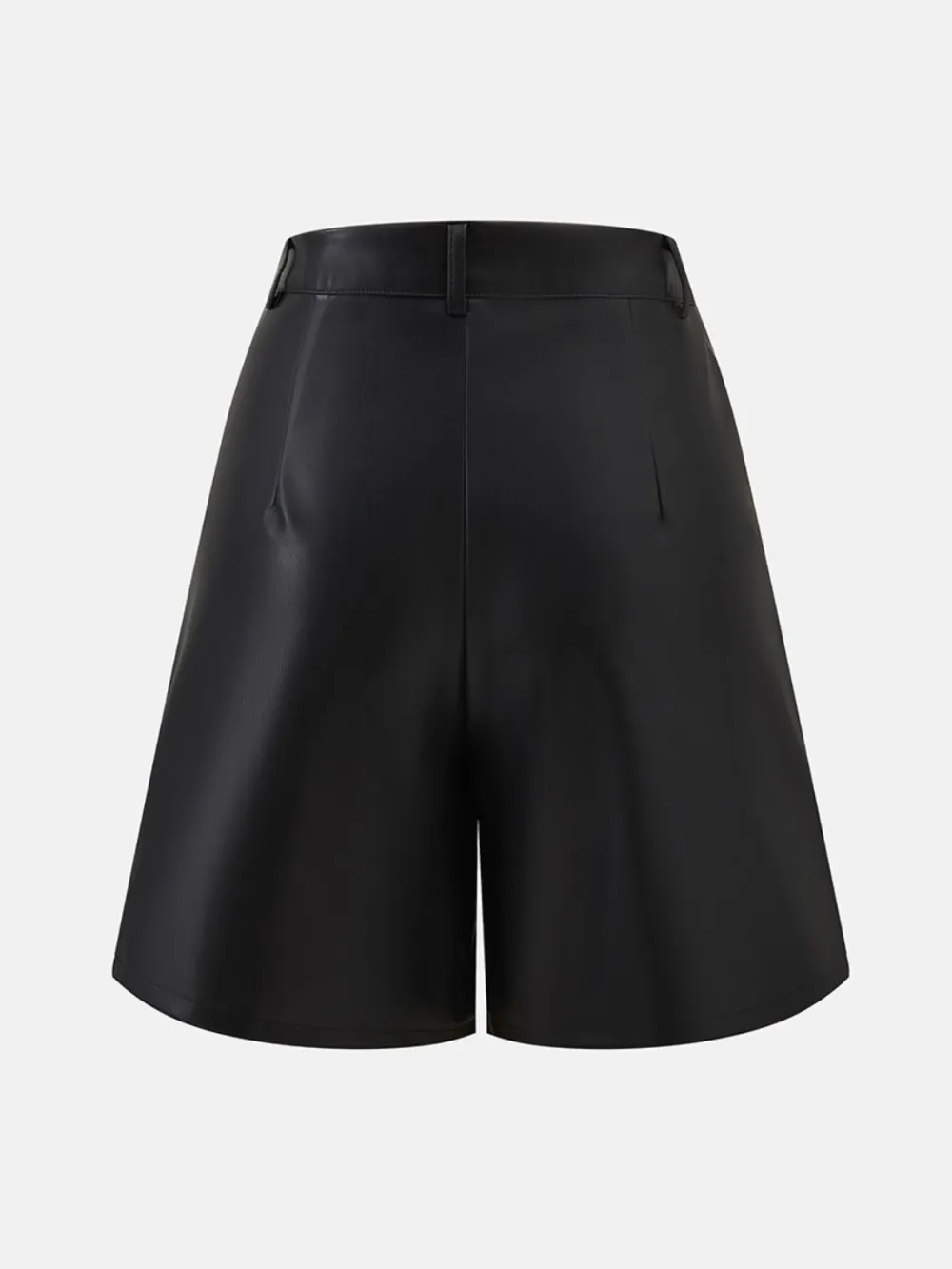 Leather High Rise Shorts