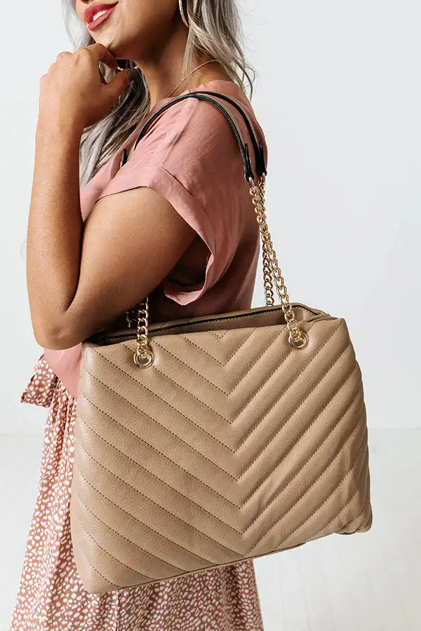 Quilted Tote with Wallet