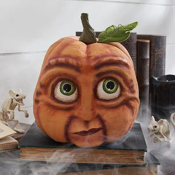 Halloween Pumpkin Outdoor Garden Decoration Ghost Party Pumpkin Six Weird Resin Crafts Ornaments