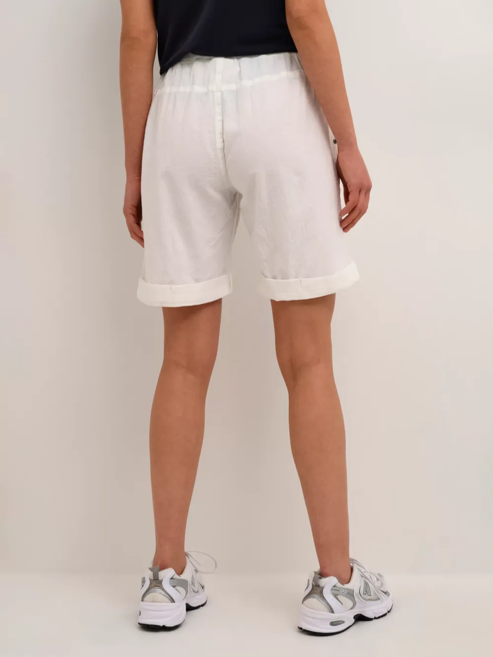 Naya Elastic Waist Cotton Shorts