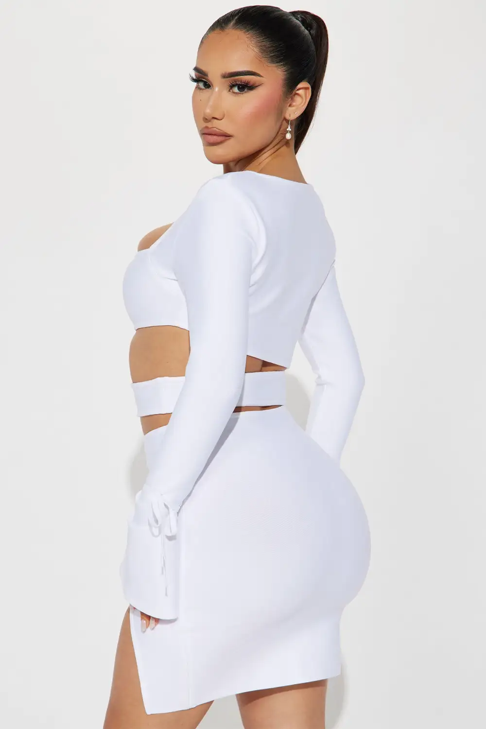Aurelia Bandage Mini Dress - White
