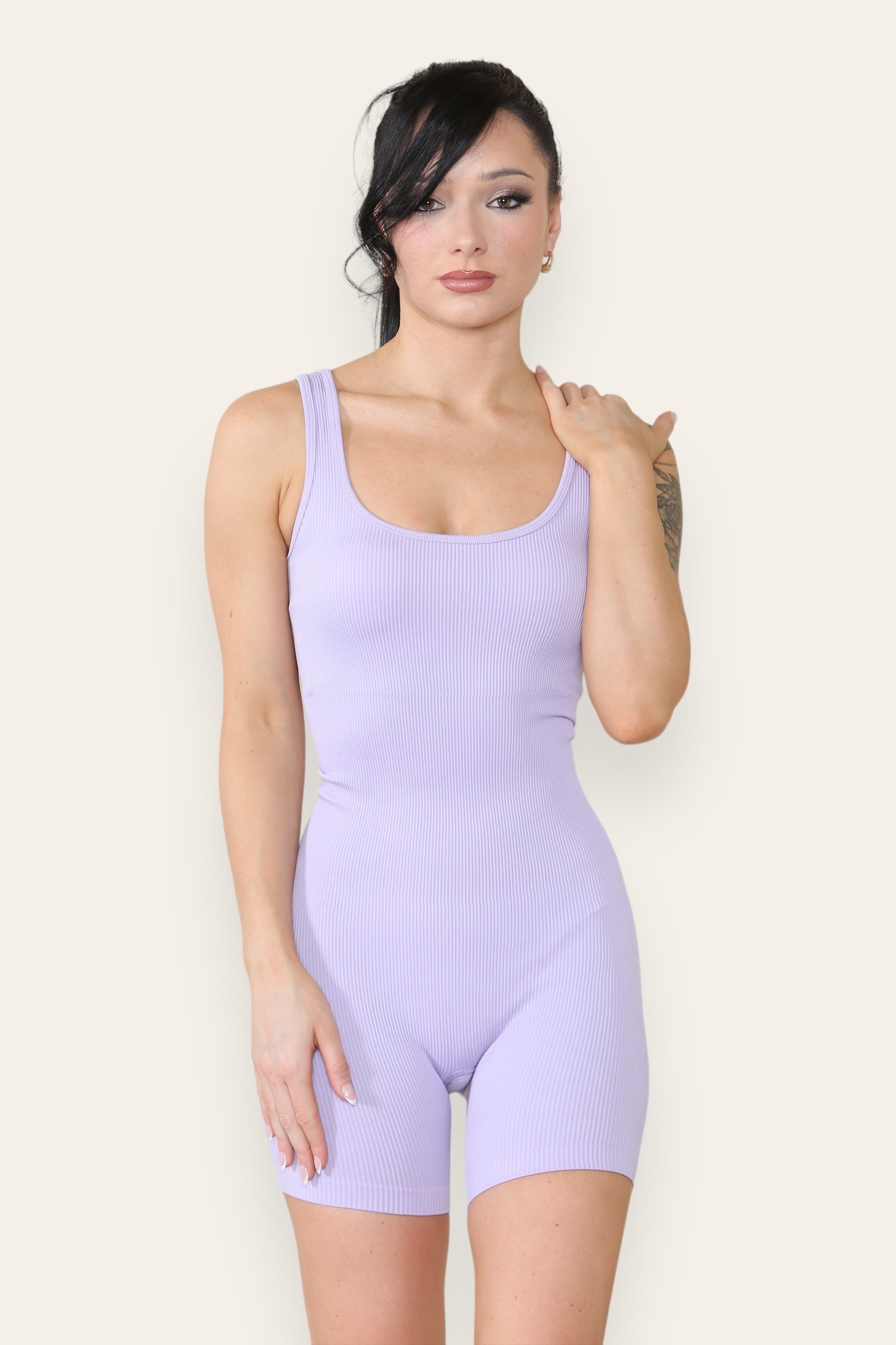 Ribbed Bum Push Up - Unitard