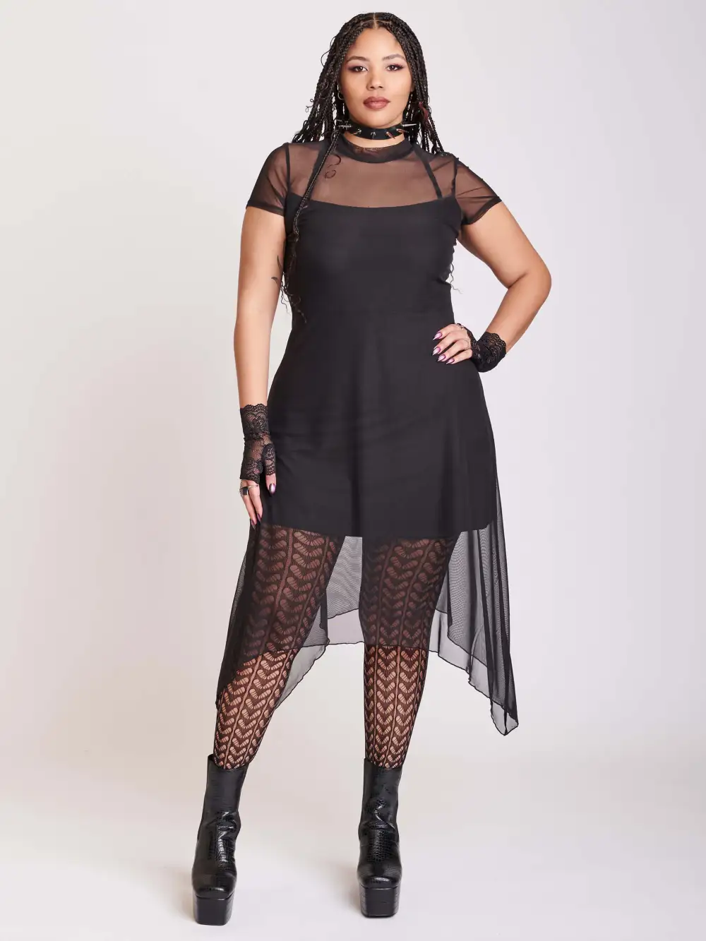 Mesh Fairy Hem Dress