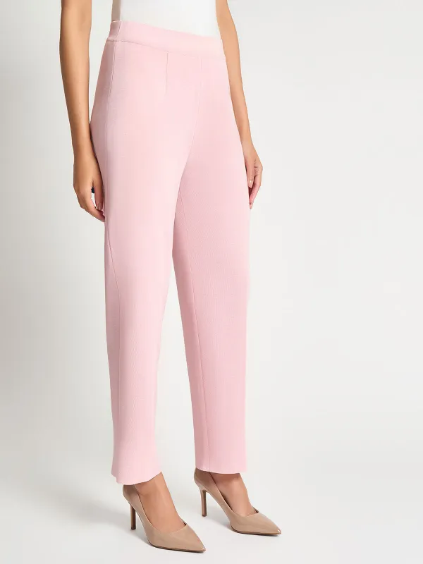 Mid Waist Straight Leg Pants