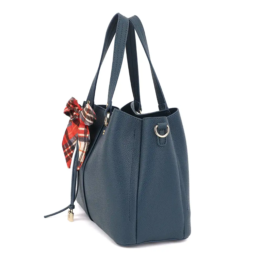 Triple Compartment Satchel Bag
