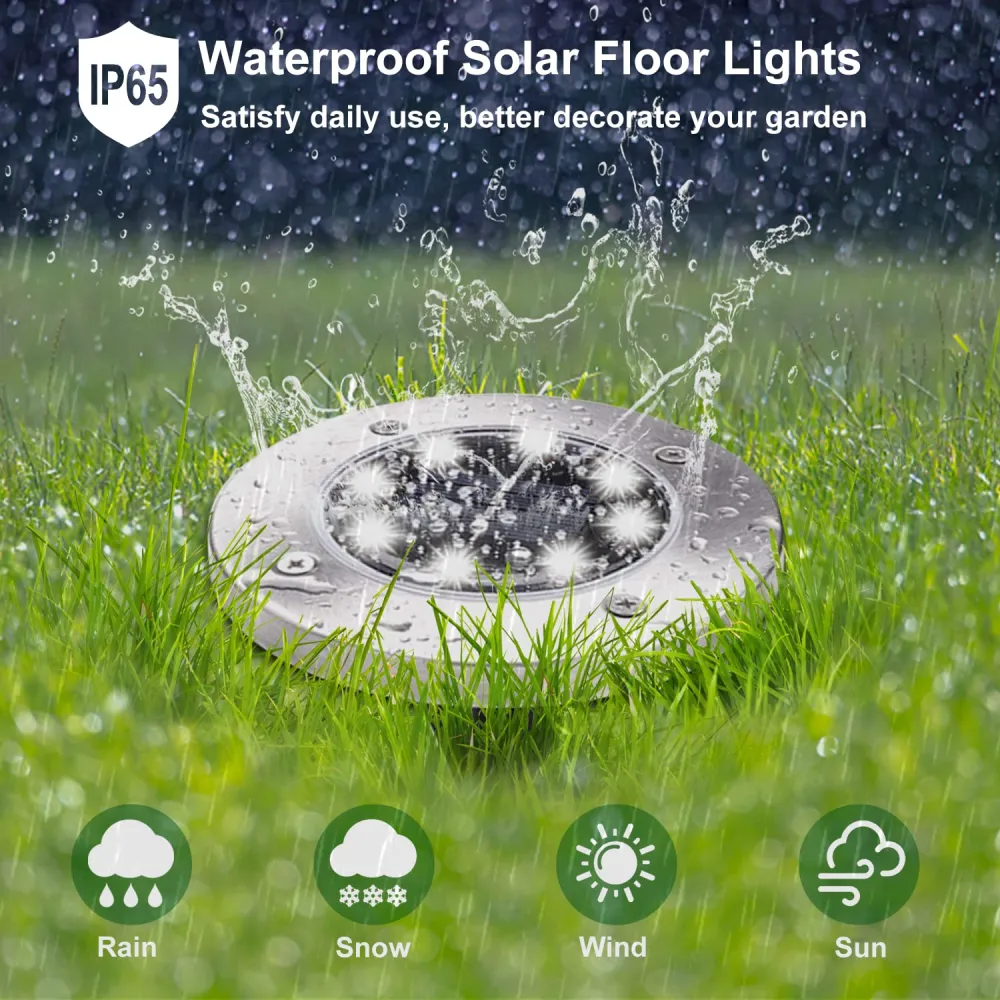 LED solar floor lamp