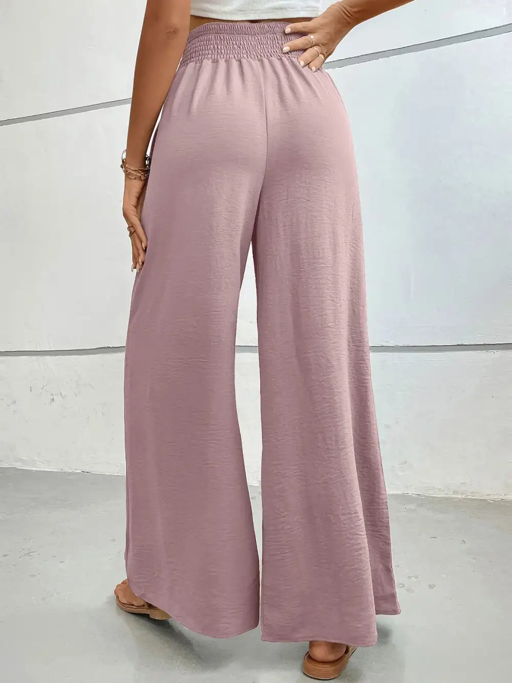 Soft High Waist Wide Leg Pants
