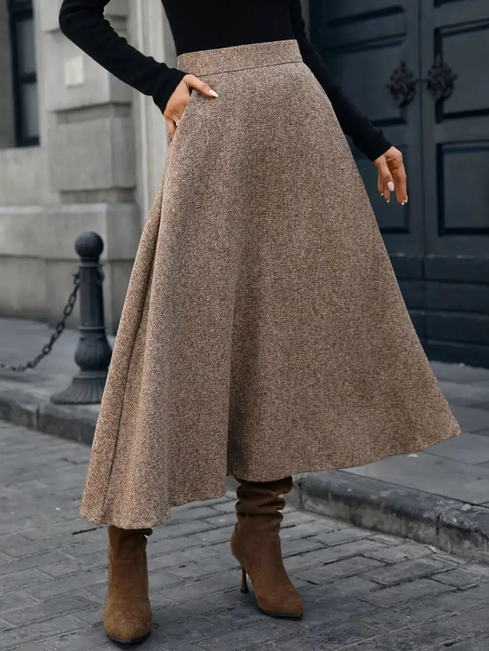 Line Line Midi Skirt