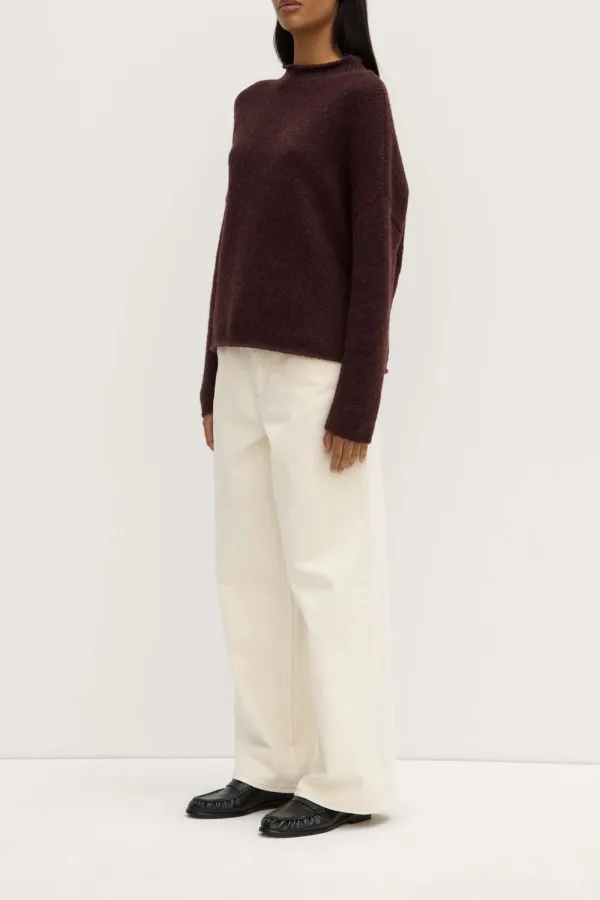 Roll Up Collar Sweater