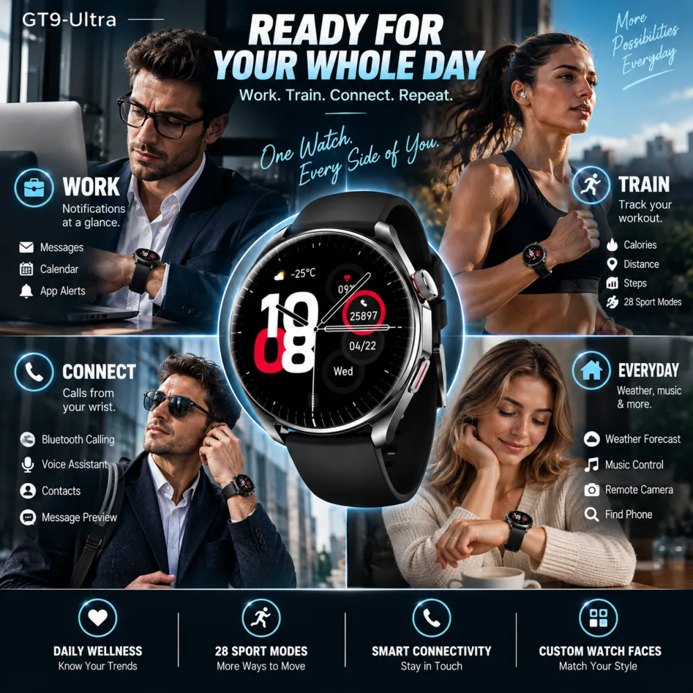 No More Pain: Smart Sports Watch for Blood Glucose and Blood Sugar Monitoring