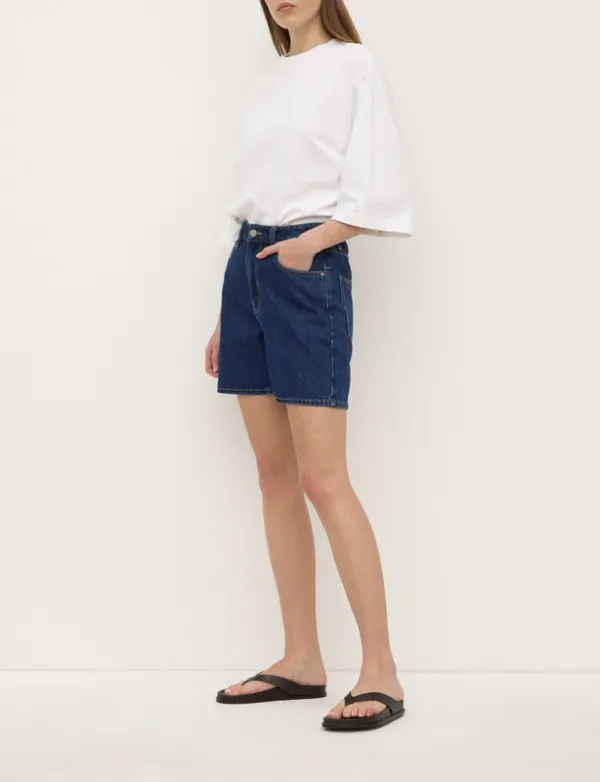 Heritage Blue Mid-Rise Vintage Denim Short