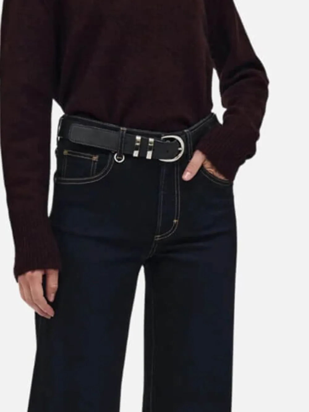 A-Line Wide Leg Jeans