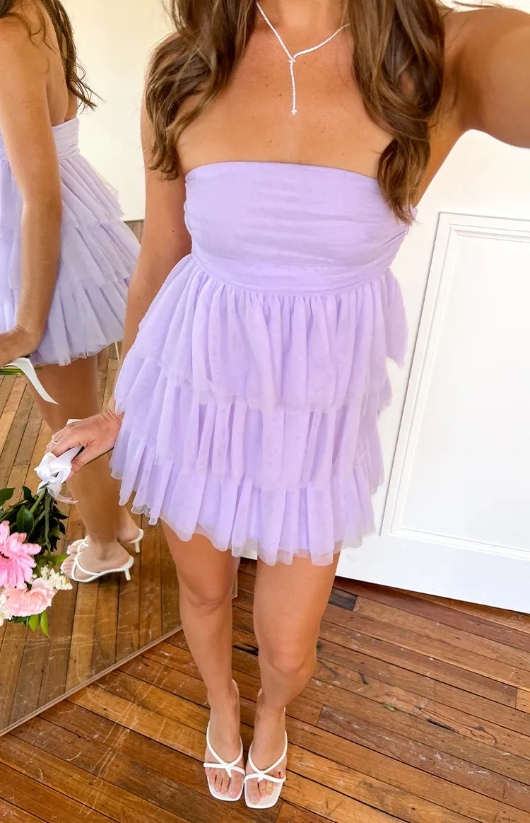 Strapless Frills Girl Mini Dress