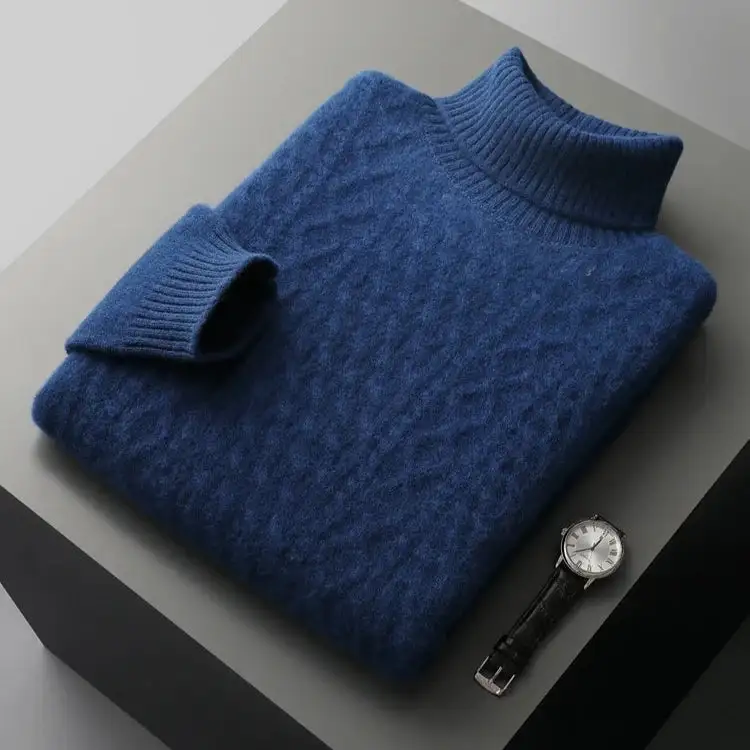 Merino Turtleneck Knit Sweater