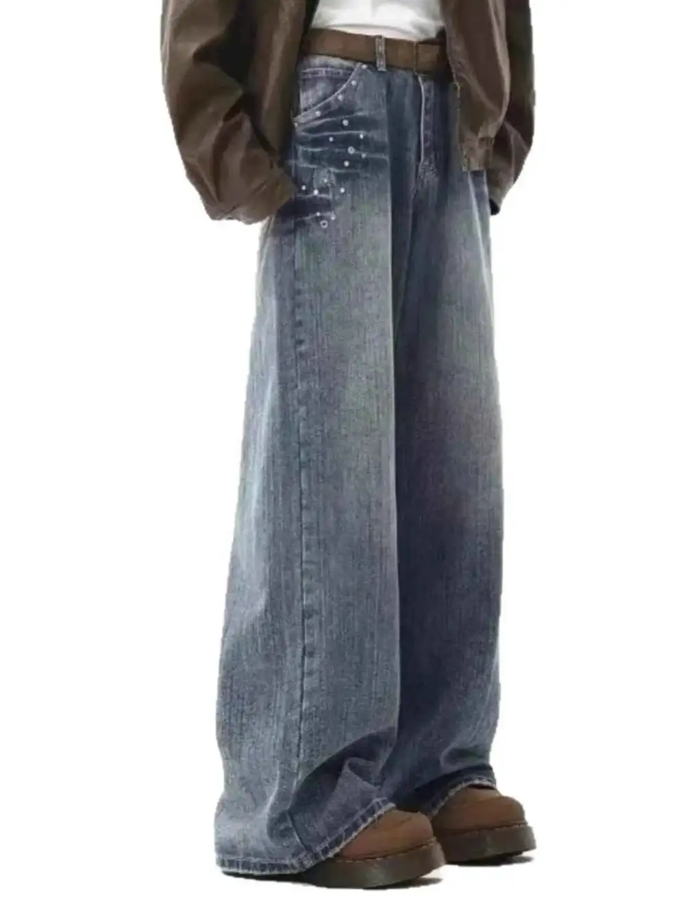 Embellished Wide Leg Jeans